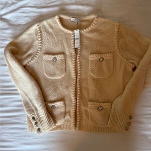 J. Crew Cream Cardigan Sweater